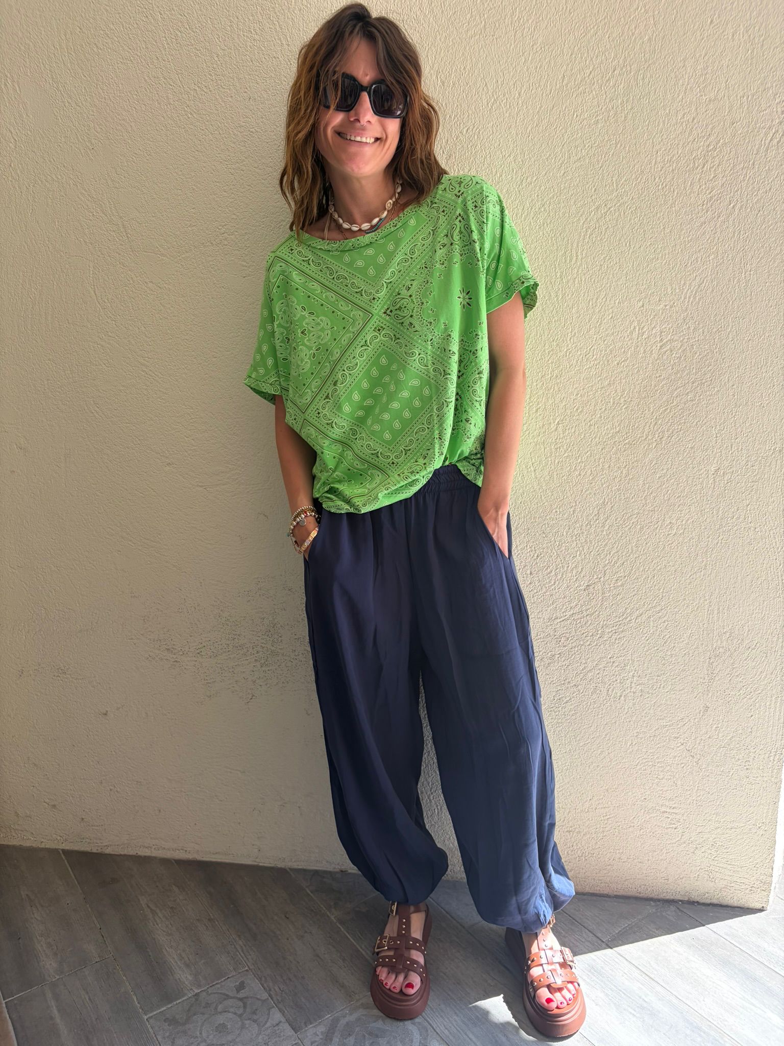 T-shirt bandana vert – Image 2