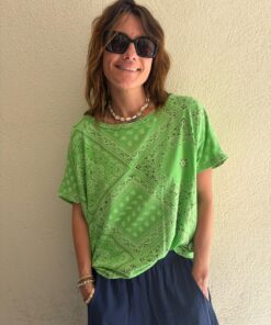 T-shirt bandana vert