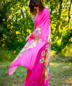 Robe longue Cléo rose