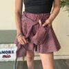 Short chemise bordeaux