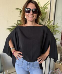 Alternative view of Top Capri noir