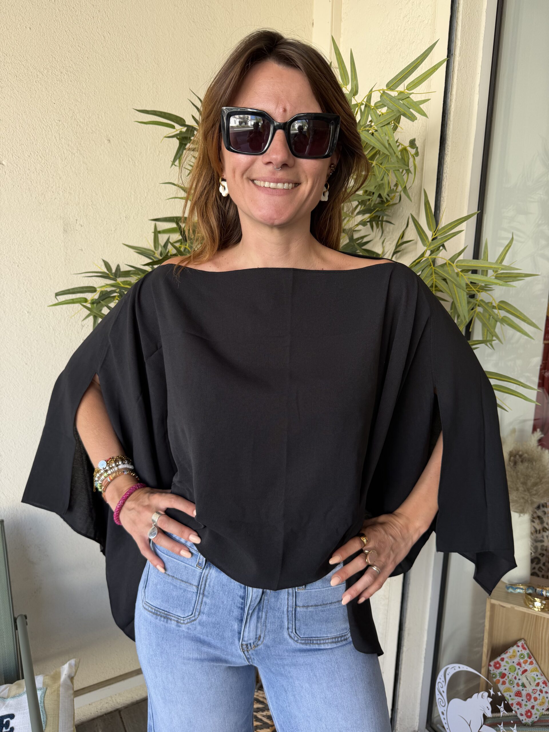 Top Capri noir – Image 2