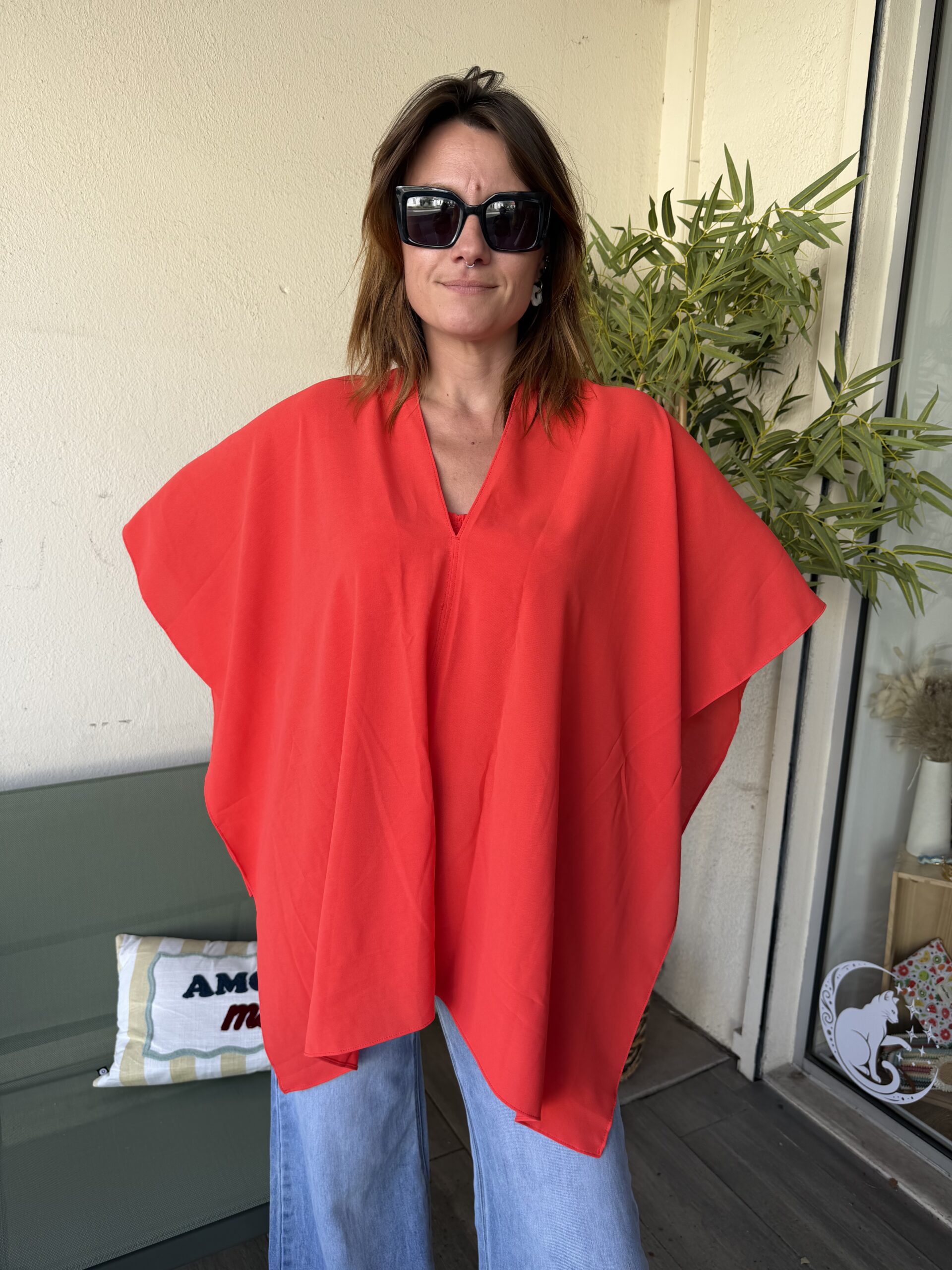 Top Capri rouge corail – Image 6