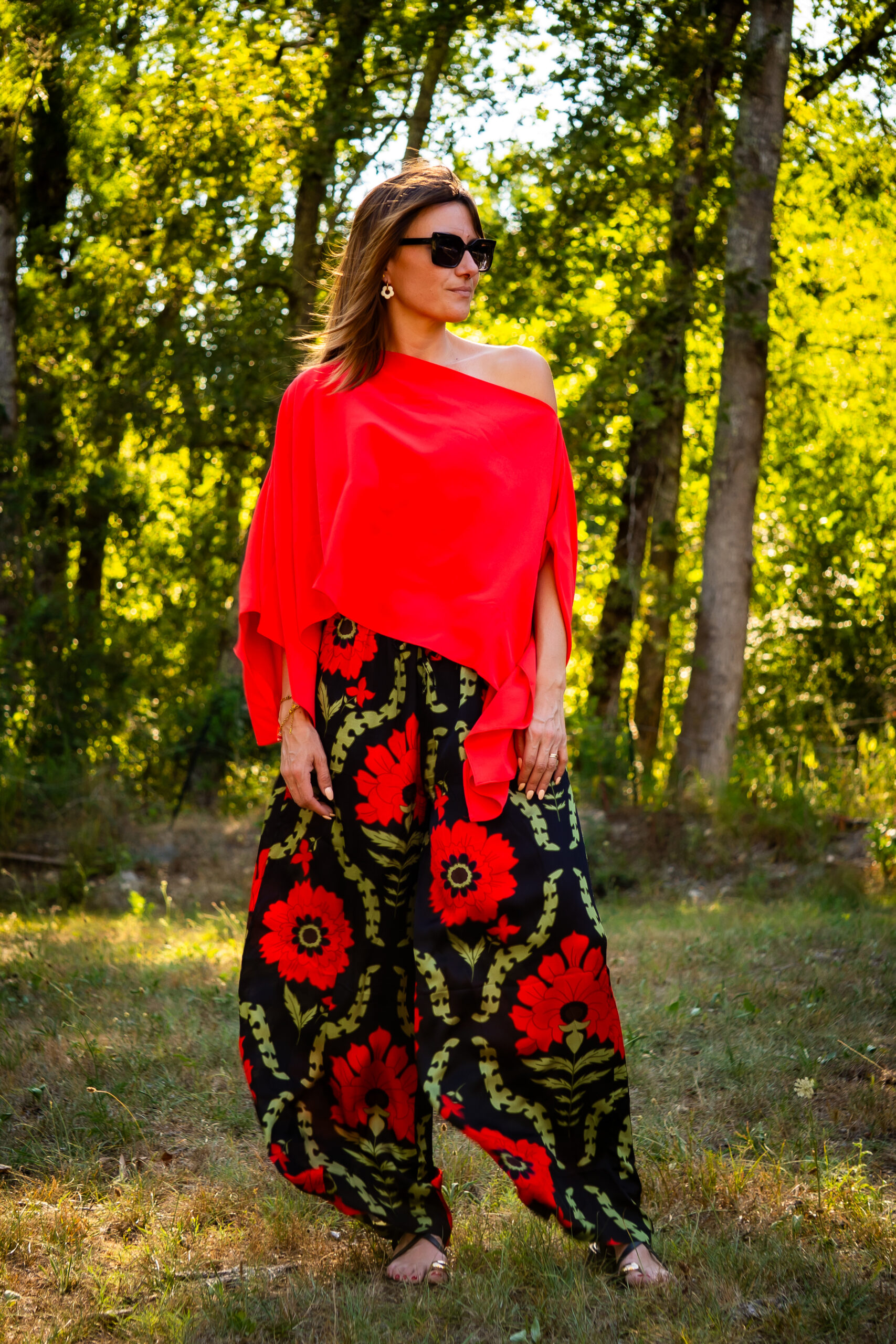 Top Capri rouge corail – Image 2