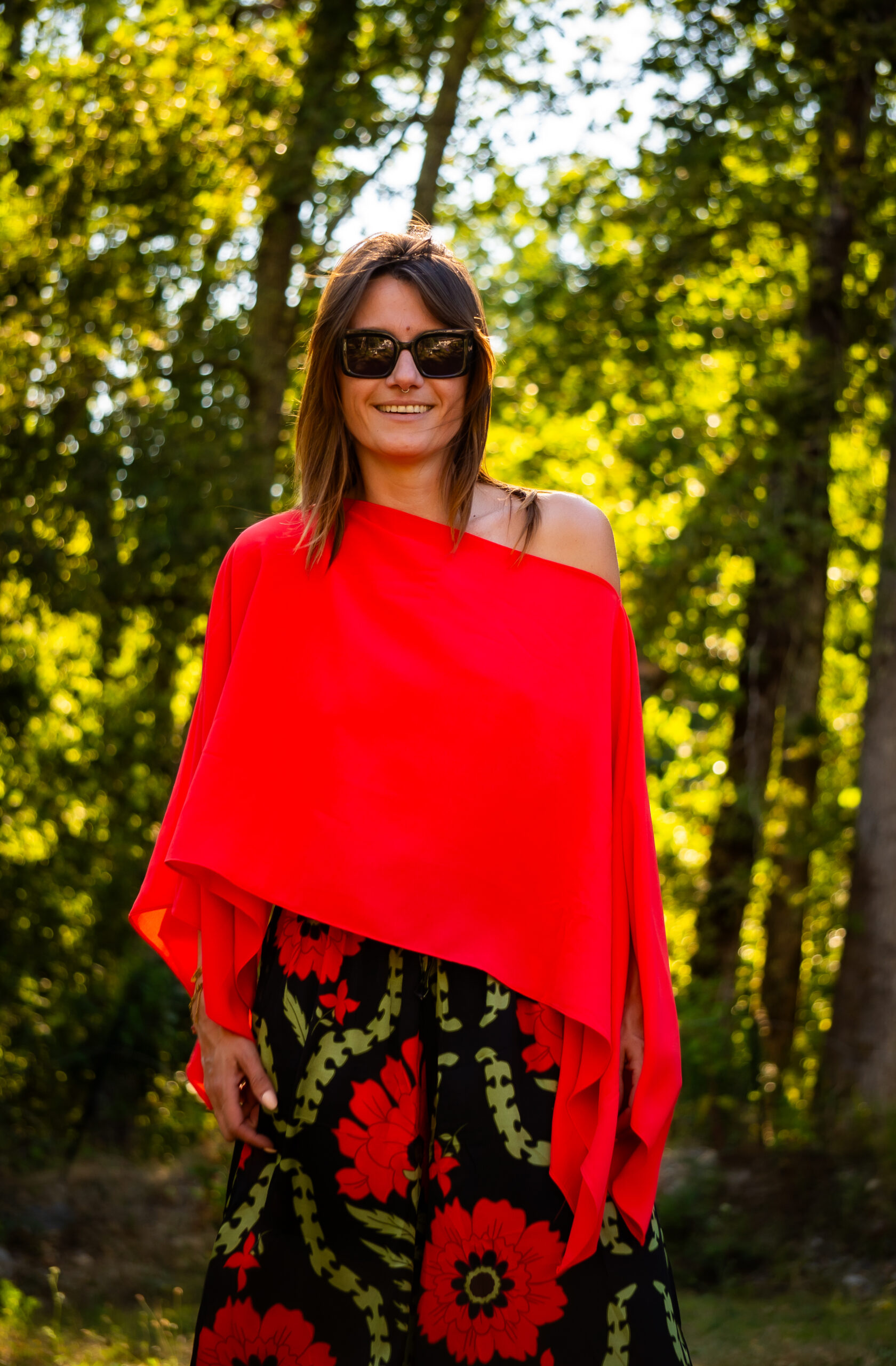 Top Capri rouge corail – Image 3