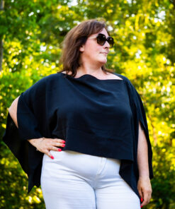 Top Capri noir